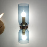 Brass and Glass Up and Down Wall Lighting