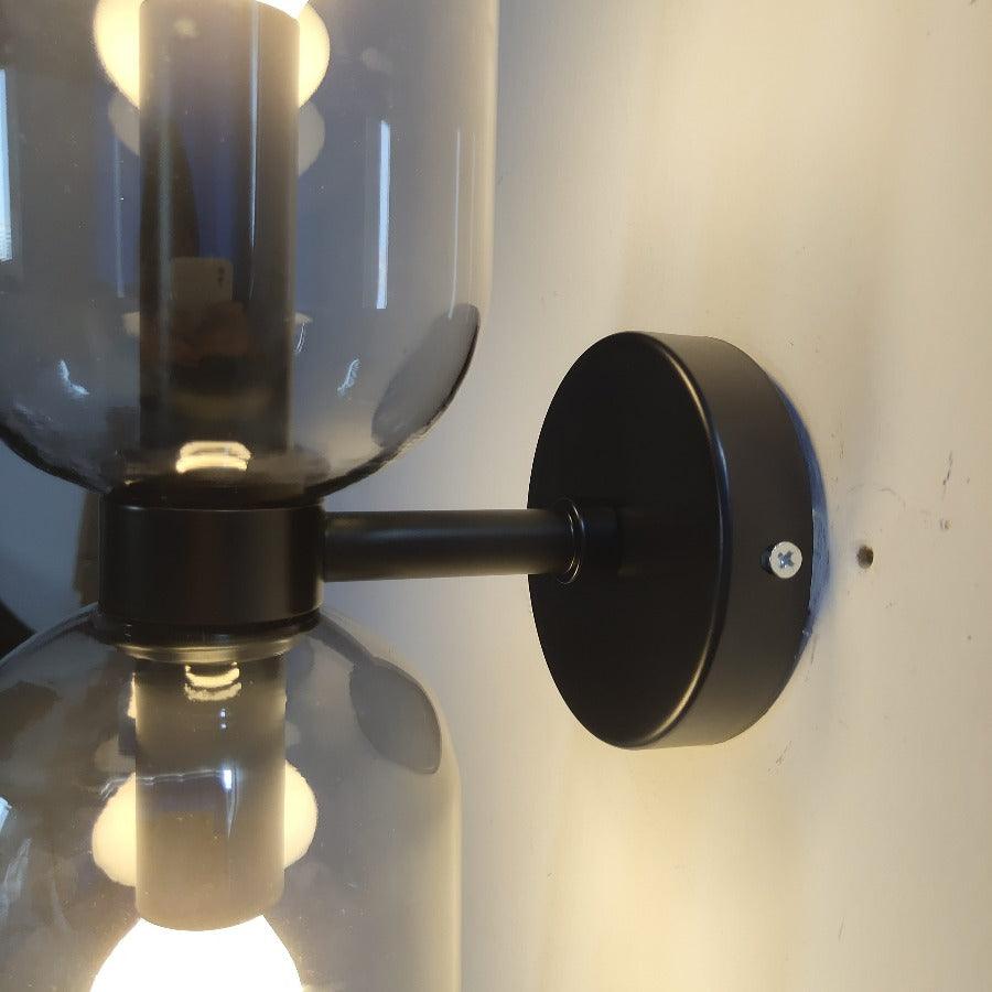 Brass and Glass Up and Down Wall Lighting