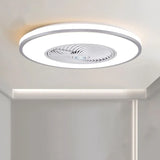 Round Dual-Tone Ceiling Fan with Light