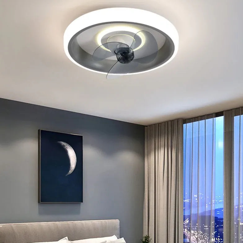 Circular Halo Ceiling Fan with Light