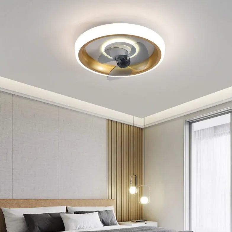 Circular Halo Ceiling Fan with Light