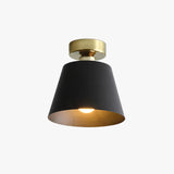 Conical Black for Hallway Vintage Ceiling Light