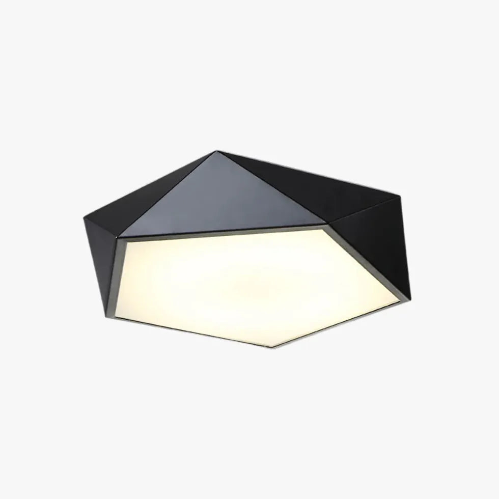 Pentagonal Geometric Minimalist Ceiling Light