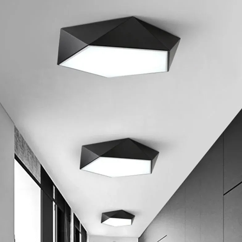 Pentagonal Geometric Minimalist Ceiling Light