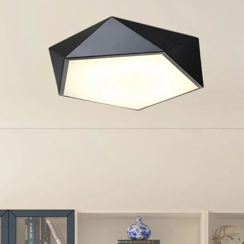 Pentagonal Geometric Minimalist Ceiling Light