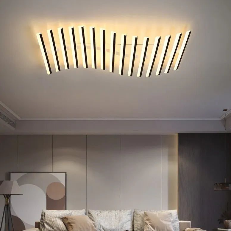 Wavy Slim Tube Modern Ceiling Light