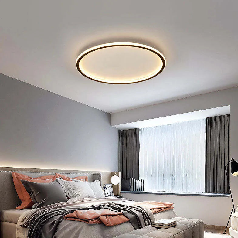 Ring-Shaped Modern Bedroom Flush Ceiling Lights