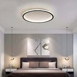 Ring-Shaped Modern Bedroom Flush Ceiling Lights