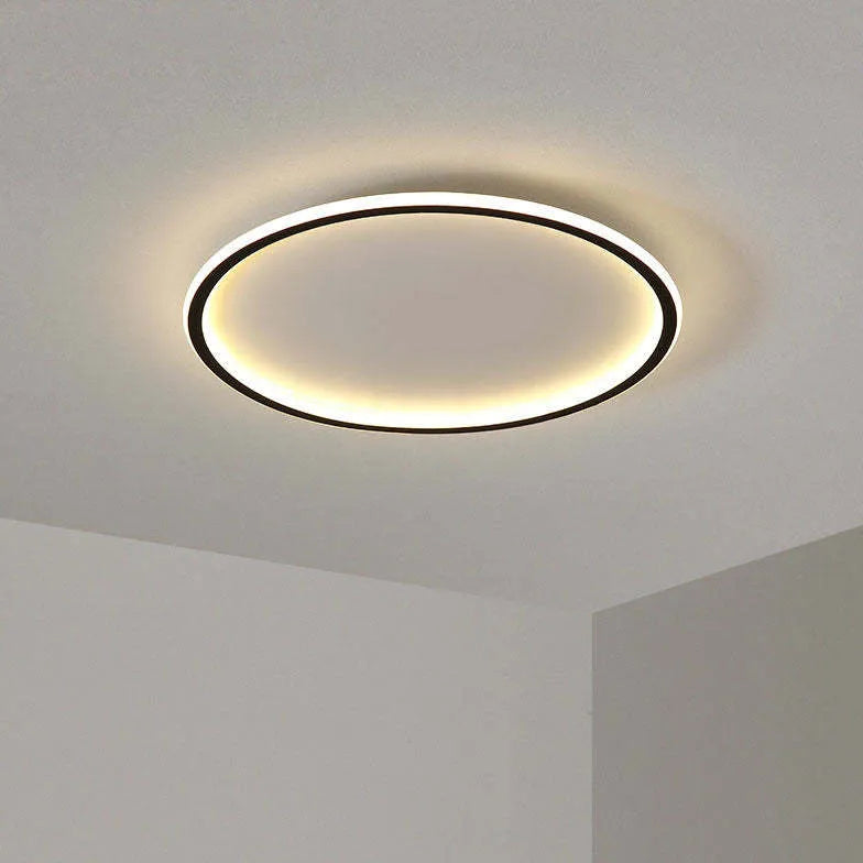 Ring-Shaped Modern Bedroom Flush Ceiling Lights