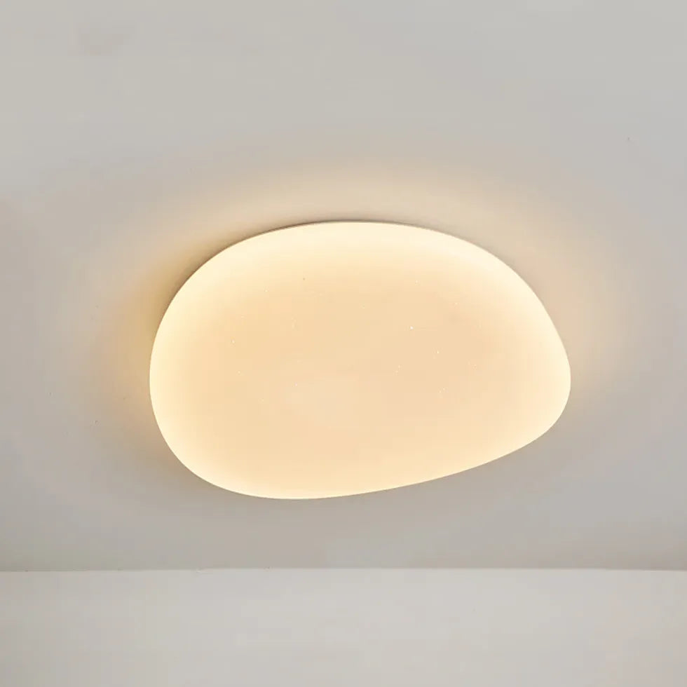 Irregular for Bedroom White Flush Ceiling Lights