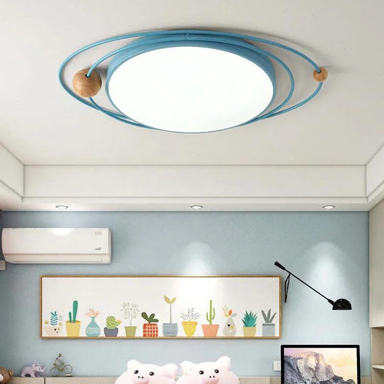 Wooden Starry Ceiling Light for Children's Room