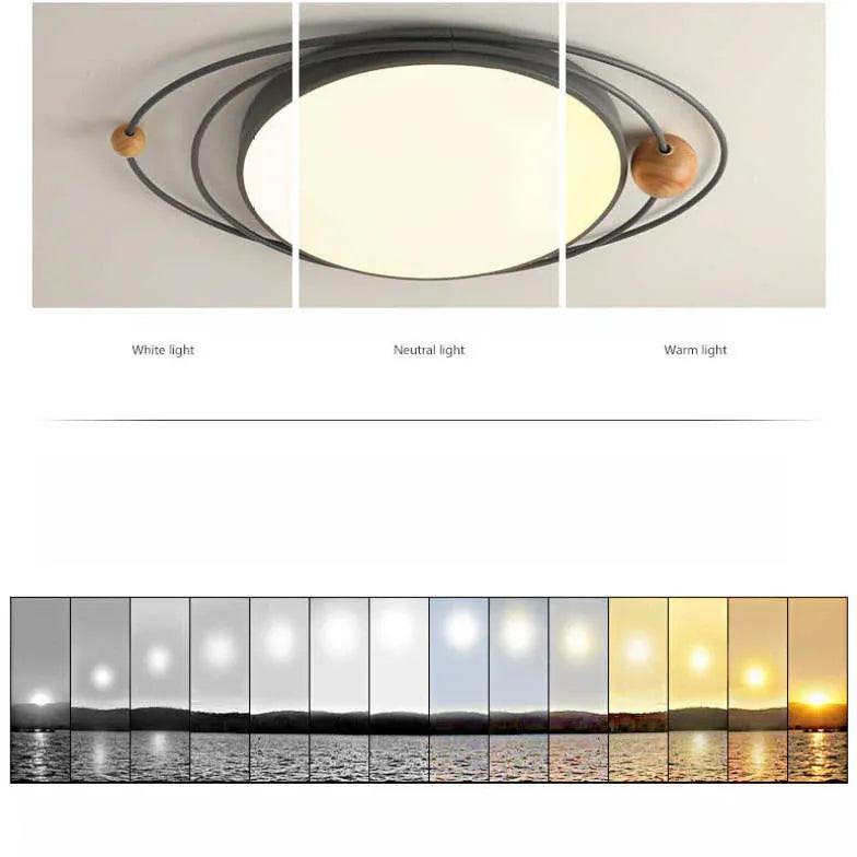 Wooden Starry Ceiling Light for Children's Room