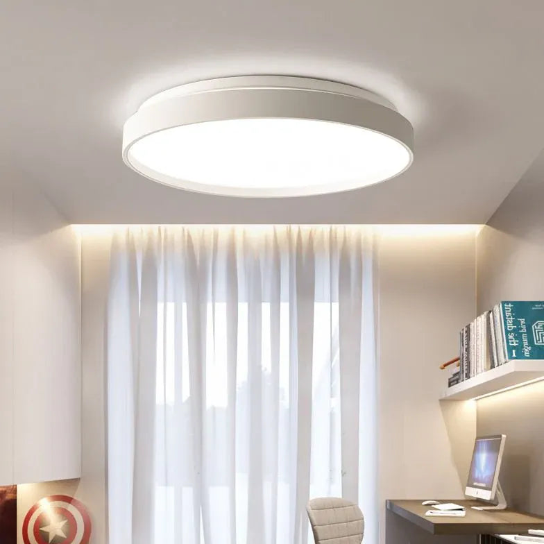 Flat Circular Shape Bedroom Flush Ceiling Lights