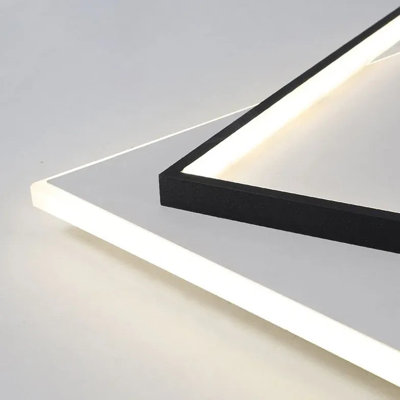 Black and White Dual-Tone Square Ceiling Light