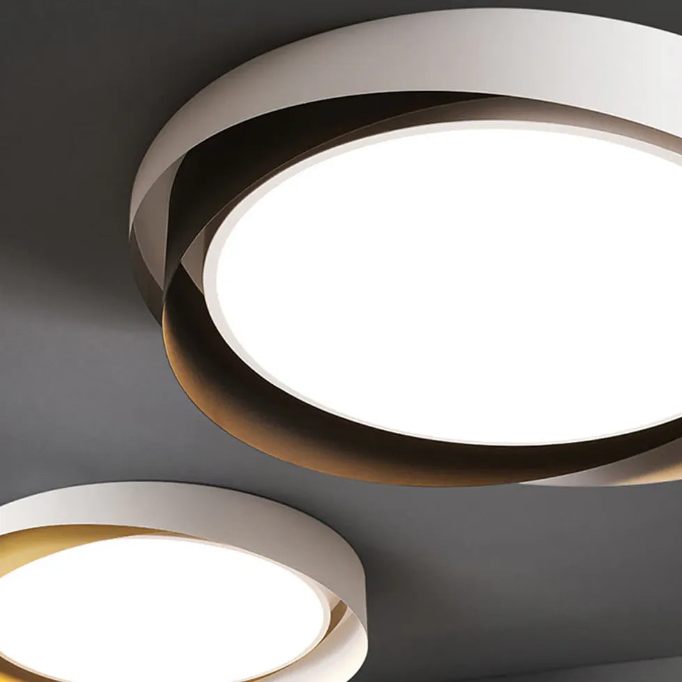 Dual-Tone Round Stylish Ceiling Light for Bedroom