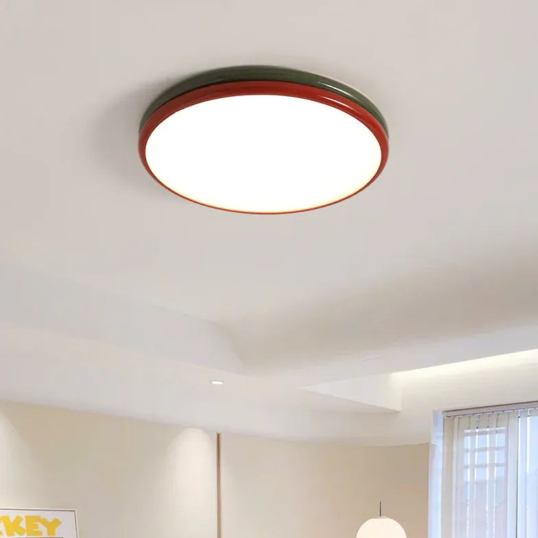 Colorful Round Glossy Modern Ceiling Light