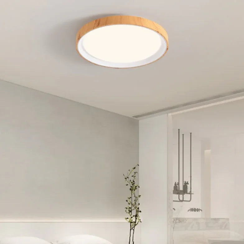 Round Minimalist Ceiling Light for Bedroom