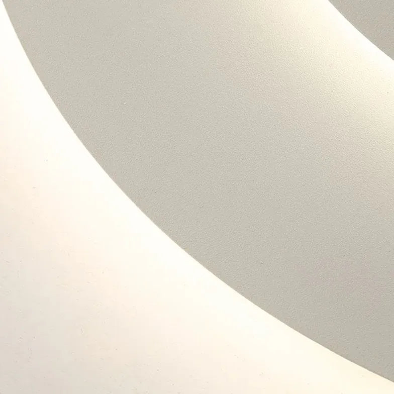 Circular Stacked Type White Flush Ceiling Lights