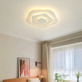 Circular Stacked Type White Flush Ceiling Lights