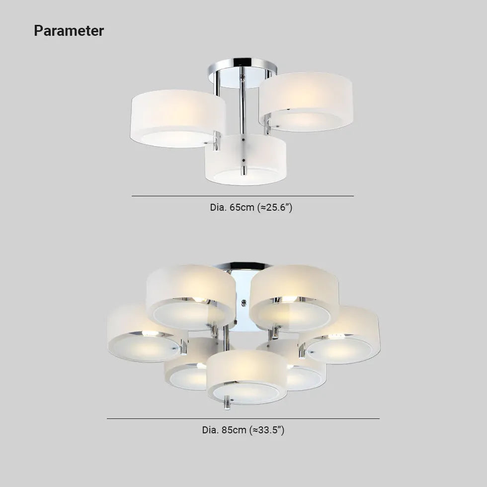 Round Petals LED Modern Flush Ceiling Lights