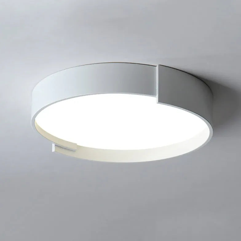 Notched Round Minimalist Ceiling Light