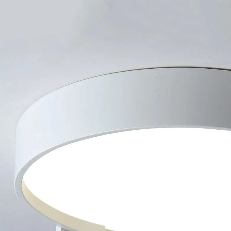 Notched Round Minimalist Ceiling Light