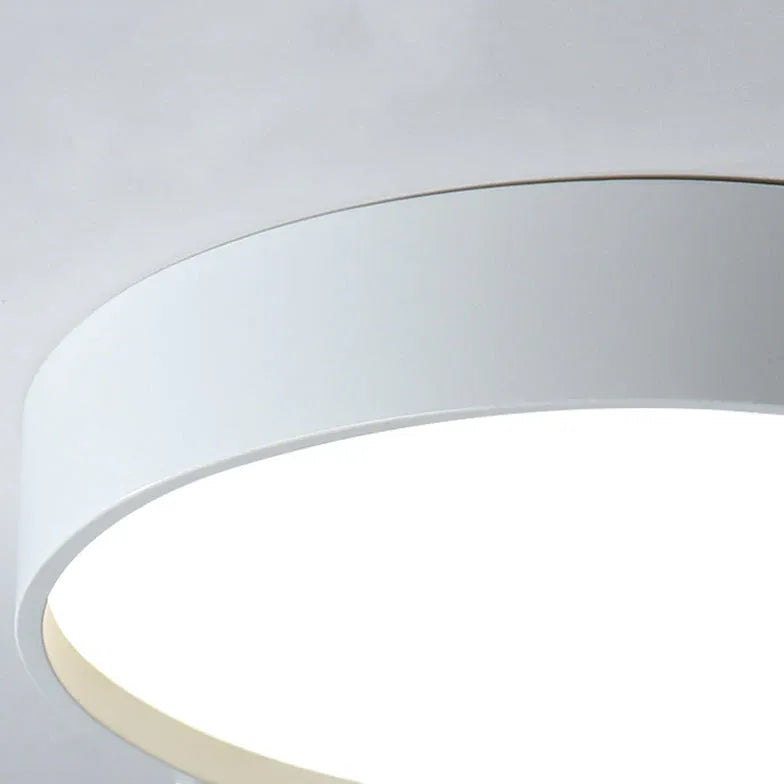 Notched Round Minimalist Ceiling Light