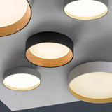 Wood Grain Ceiling Lights Modern LED