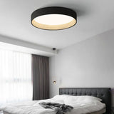 Gray Round Minimalist Modern Ceiling Light