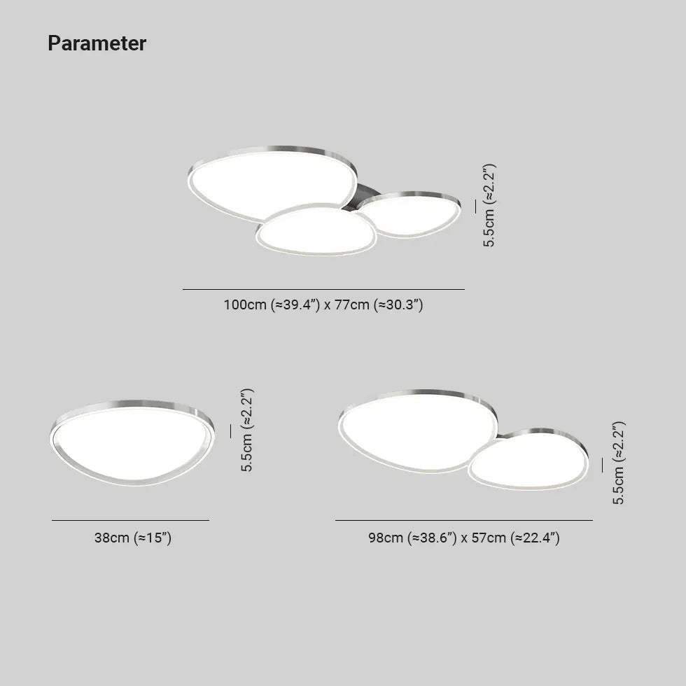 Streamlined Tri-Edge Modern Minimalist Ceiling Light