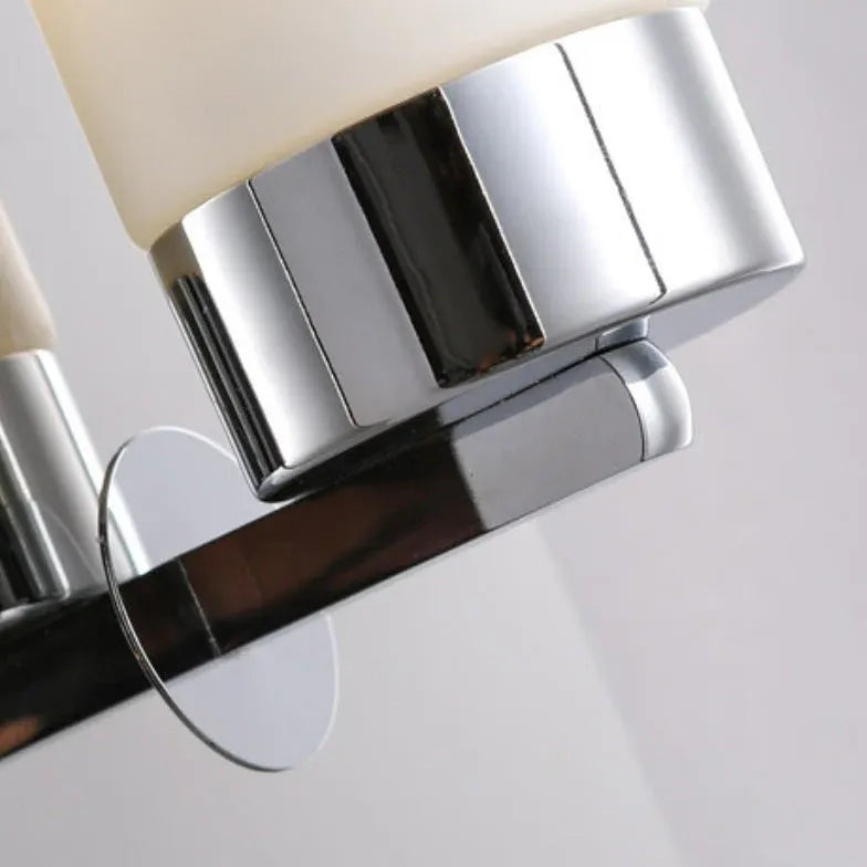 Cylindrical White Glass Modern Wall Lights