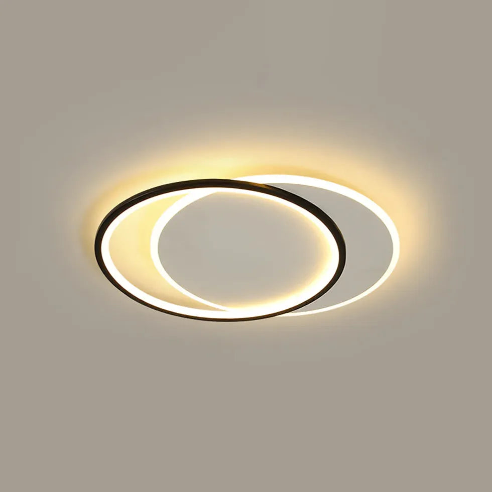 Dual Interlocking Ring LED Ceiling Light