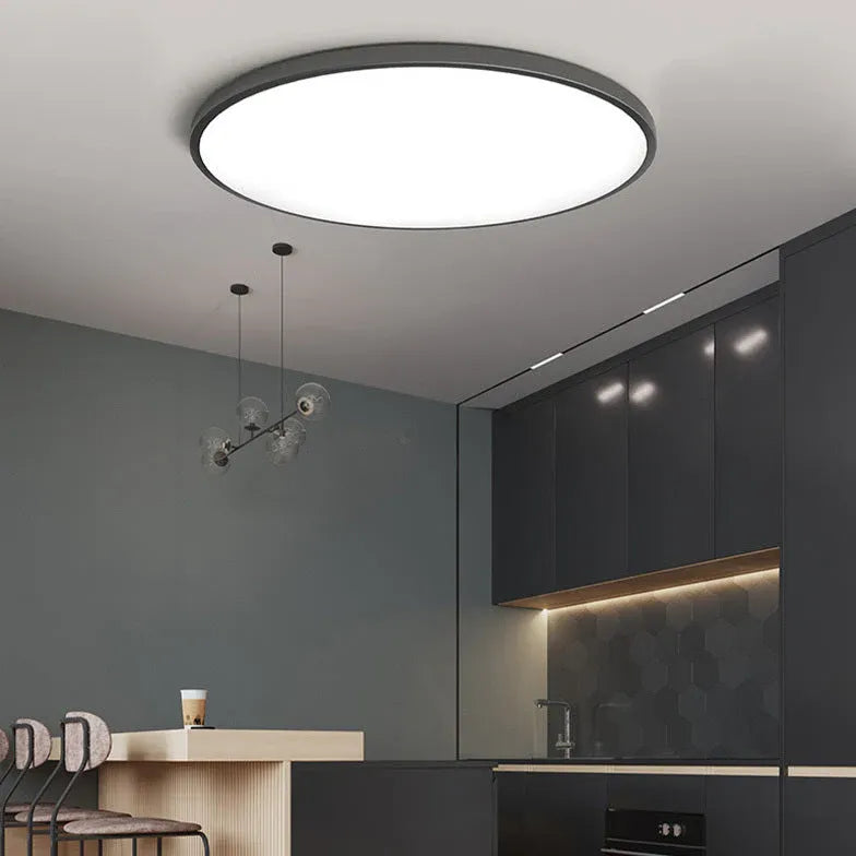 Slim Round Bedroom Flush Ceiling Lights