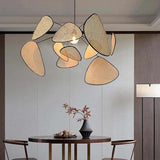 Radial Irregular Rattan Sheet Pendant Light