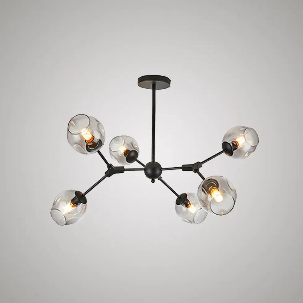 Glass Globe Design Living Room Modern Chandelier