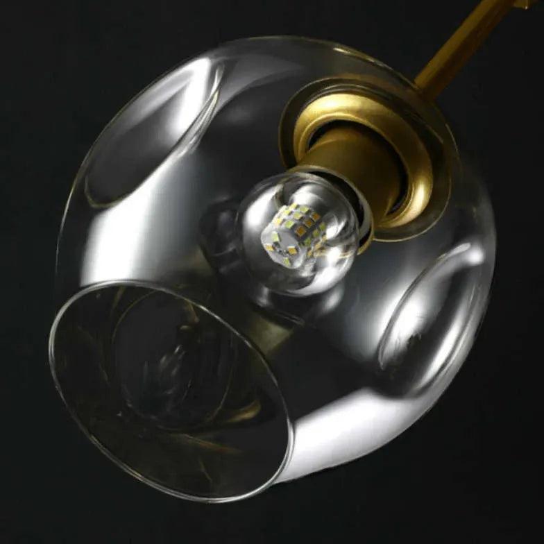 Glass Globe Design Living Room Modern Chandelier