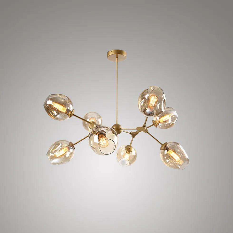 Glass Globe Design Living Room Modern Chandelier