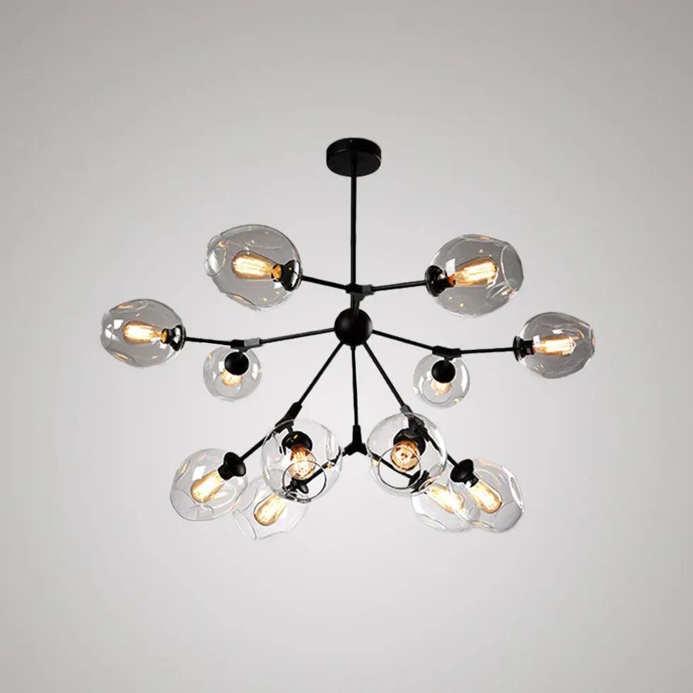 Glass Globe Design Living Room Modern Chandelier
