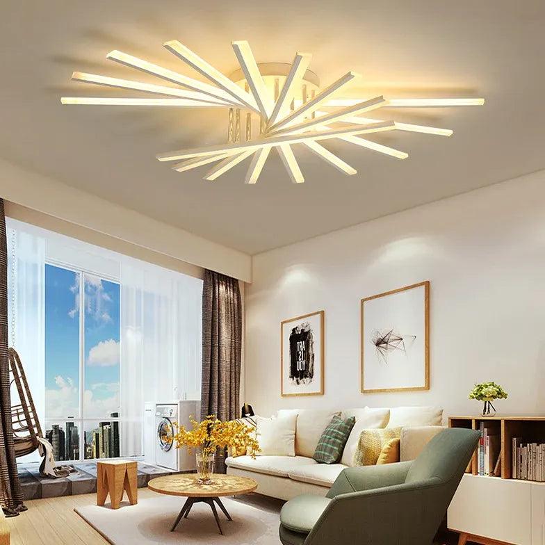 Fan Shaped Led Modern Ceiling Lights