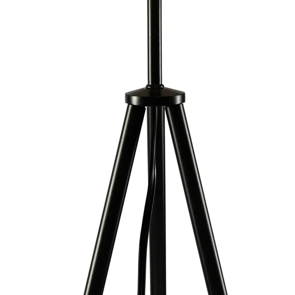 Japanese Rattan Floor Standing Tripod Lamps