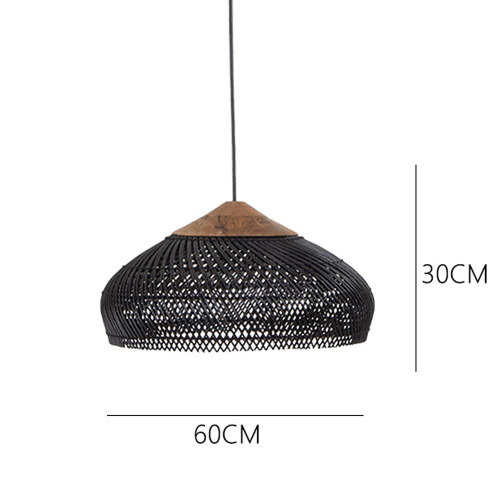 Wabi-Sabi Hollow Rattan Vintage Pendant Lights