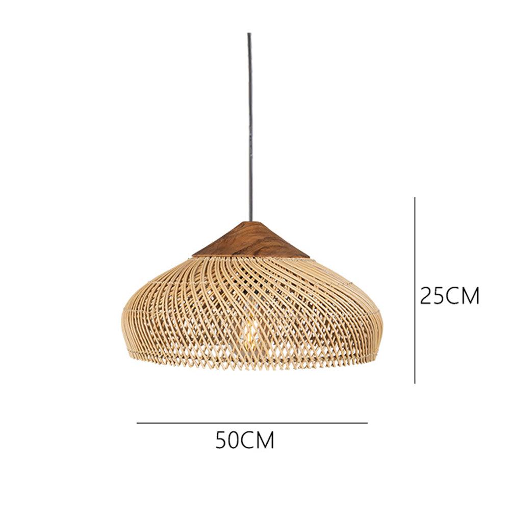 Wabi-Sabi Hollow Rattan Vintage Pendant Lights