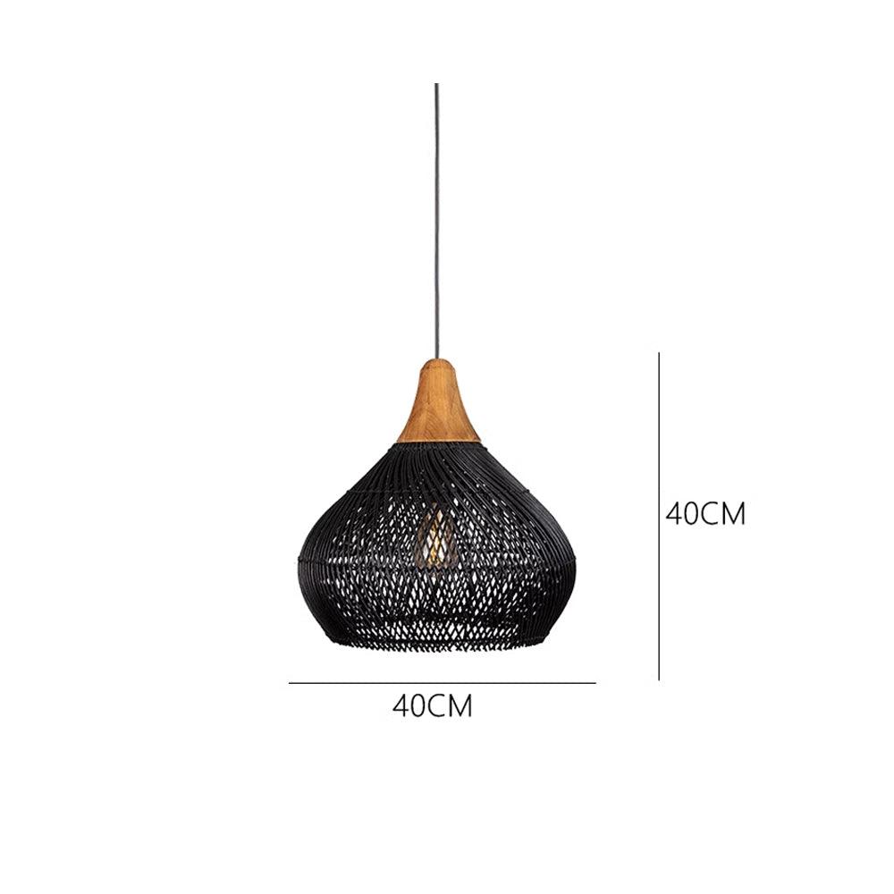 Wabi-Sabi Hollow Rattan Vintage Pendant Lights