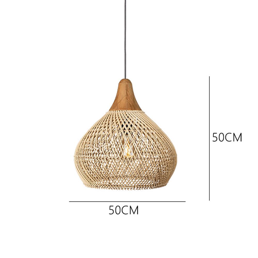Wabi-Sabi Hollow Rattan Vintage Pendant Lights