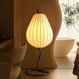 Pear Fabric Stripe Modern Floor Lamp