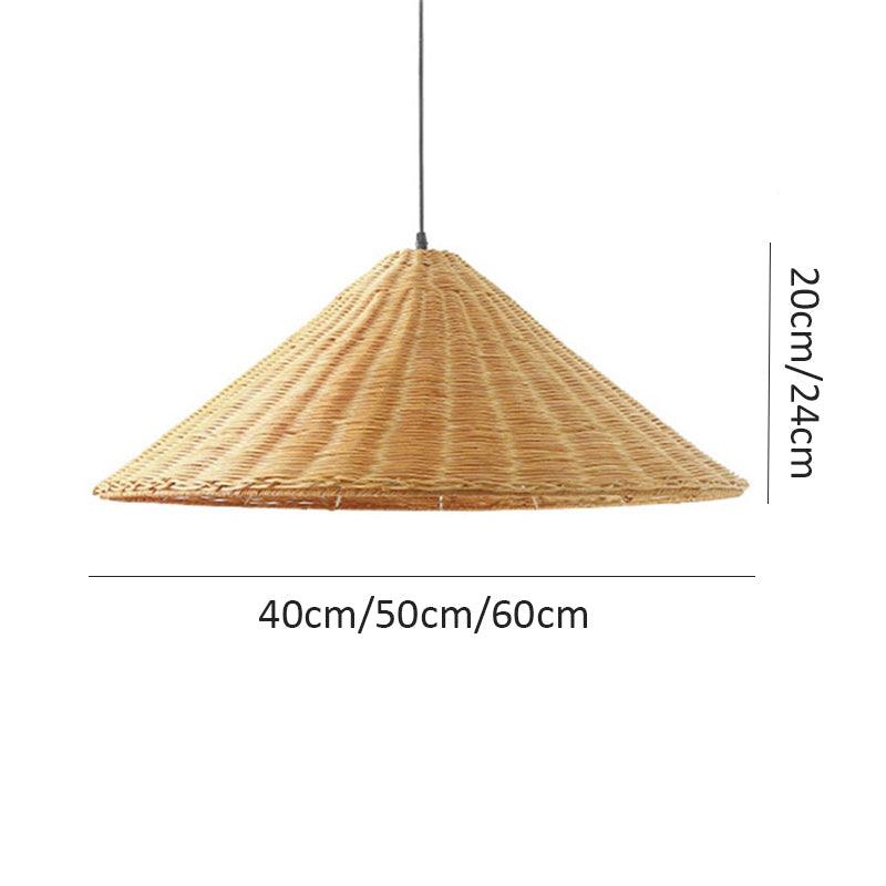 Wabi-Sabi Bamboo Pendant Ceiling Light for Kitchen
