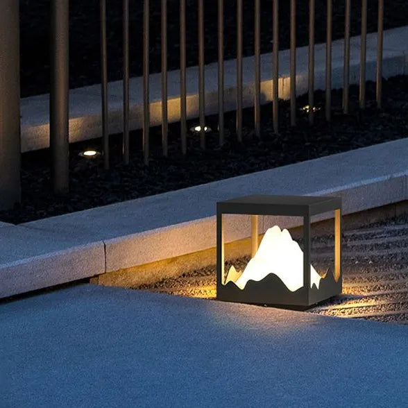 Mountain Peak shaped Outdoor Pillar Lights