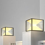 Outdoor Stainless Square LED Light Pillars