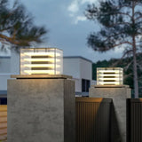 Layer Led Modern Outdoor Pillar Lights