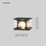 Outdoor Solar Moon Garden Pillar Top Light